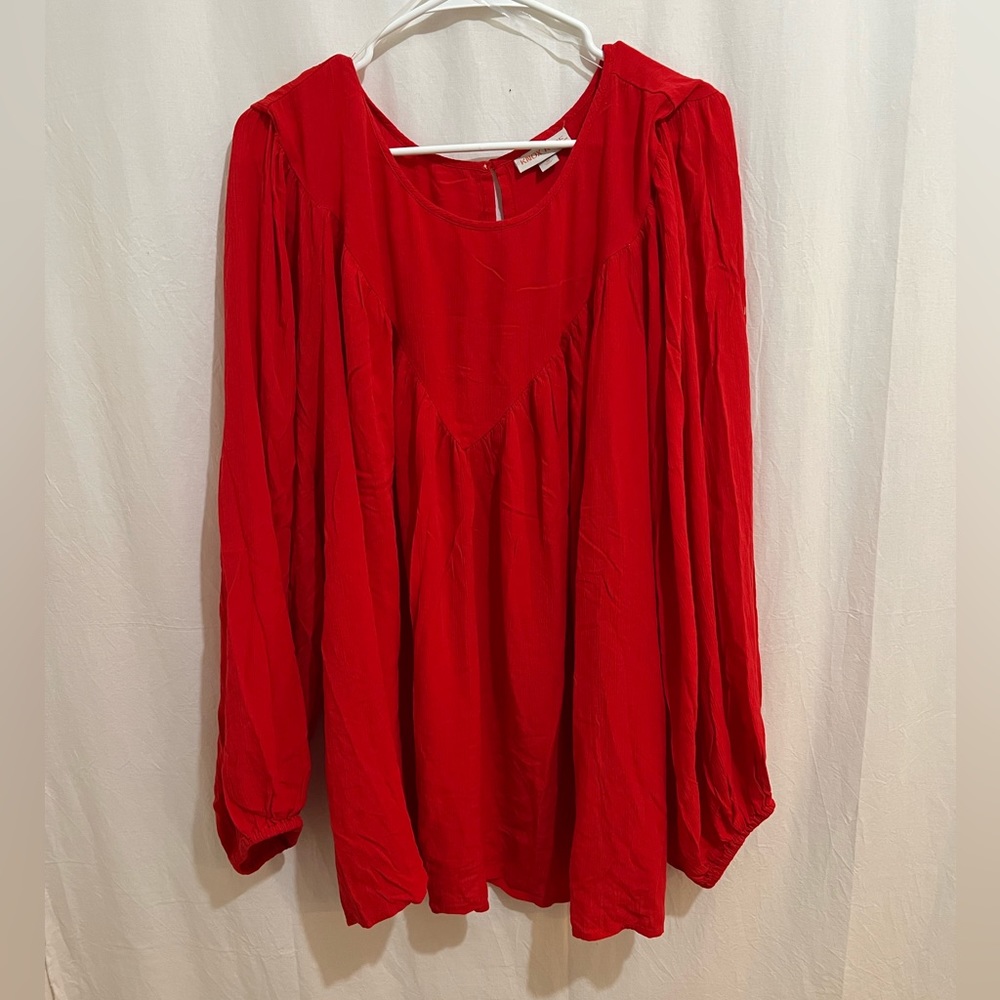 Knox Rose Blouse, size 4x, color red